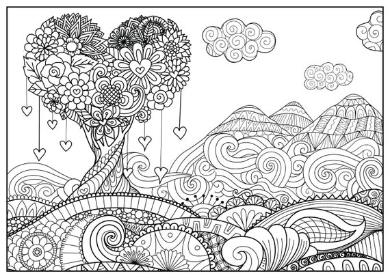 Huge coloring poster