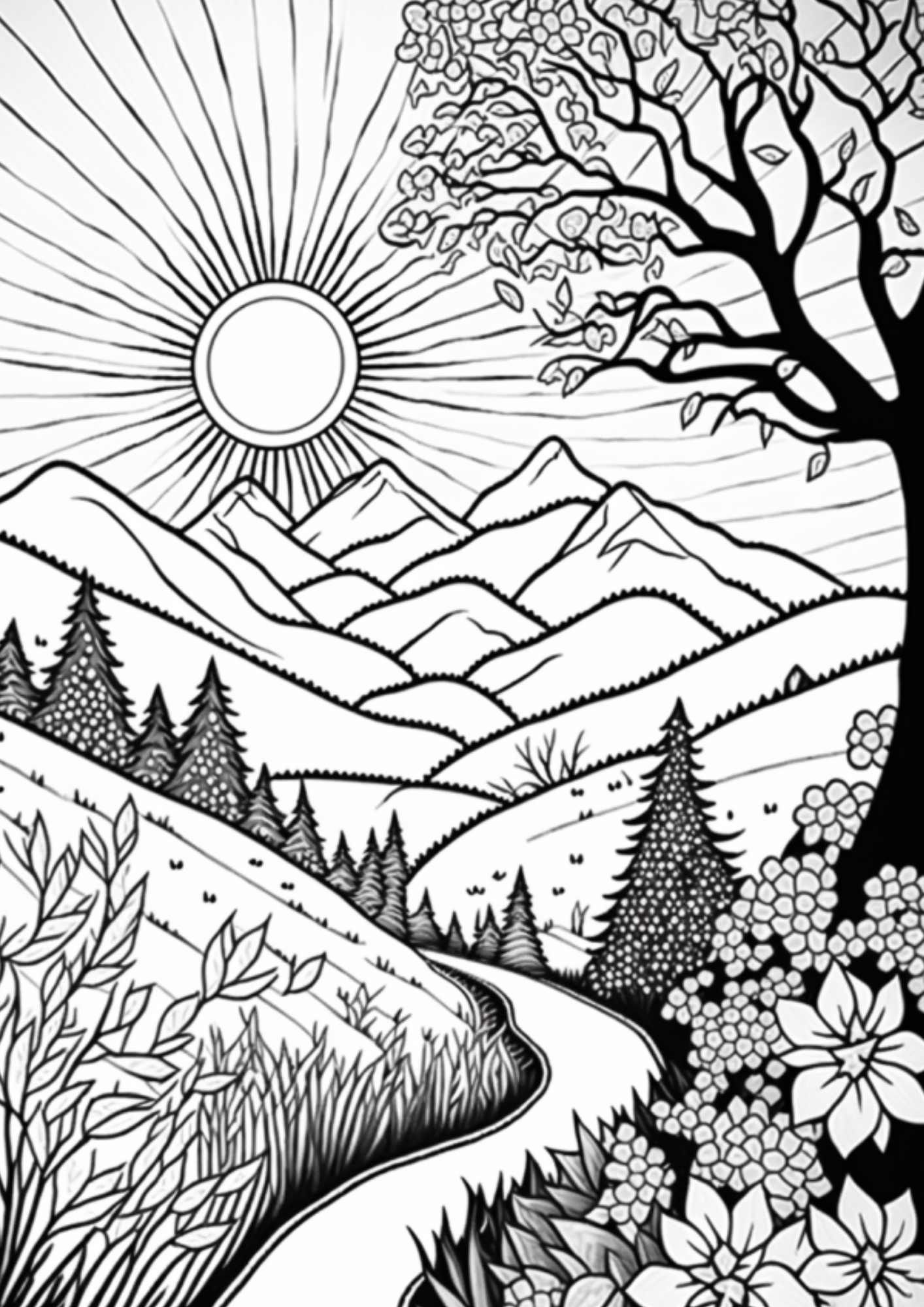 Awesome zentangle landscape ideas how you can draw your own