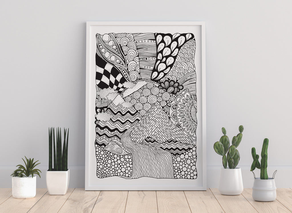 Landscapes coloring book for adults digital â monsoon publishing usa