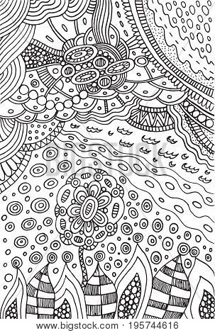 Coloring page doodle vector photo free trial bigstock