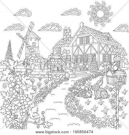 Coloring book page vector photo free trial bigstock
