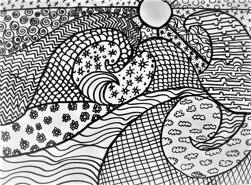 Zentangle landscapes â natasha