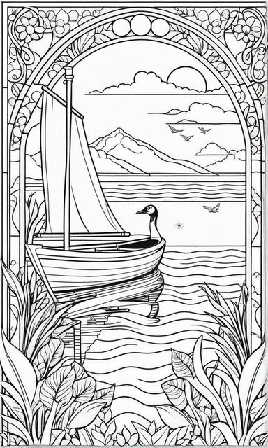 Landscape zentangle
