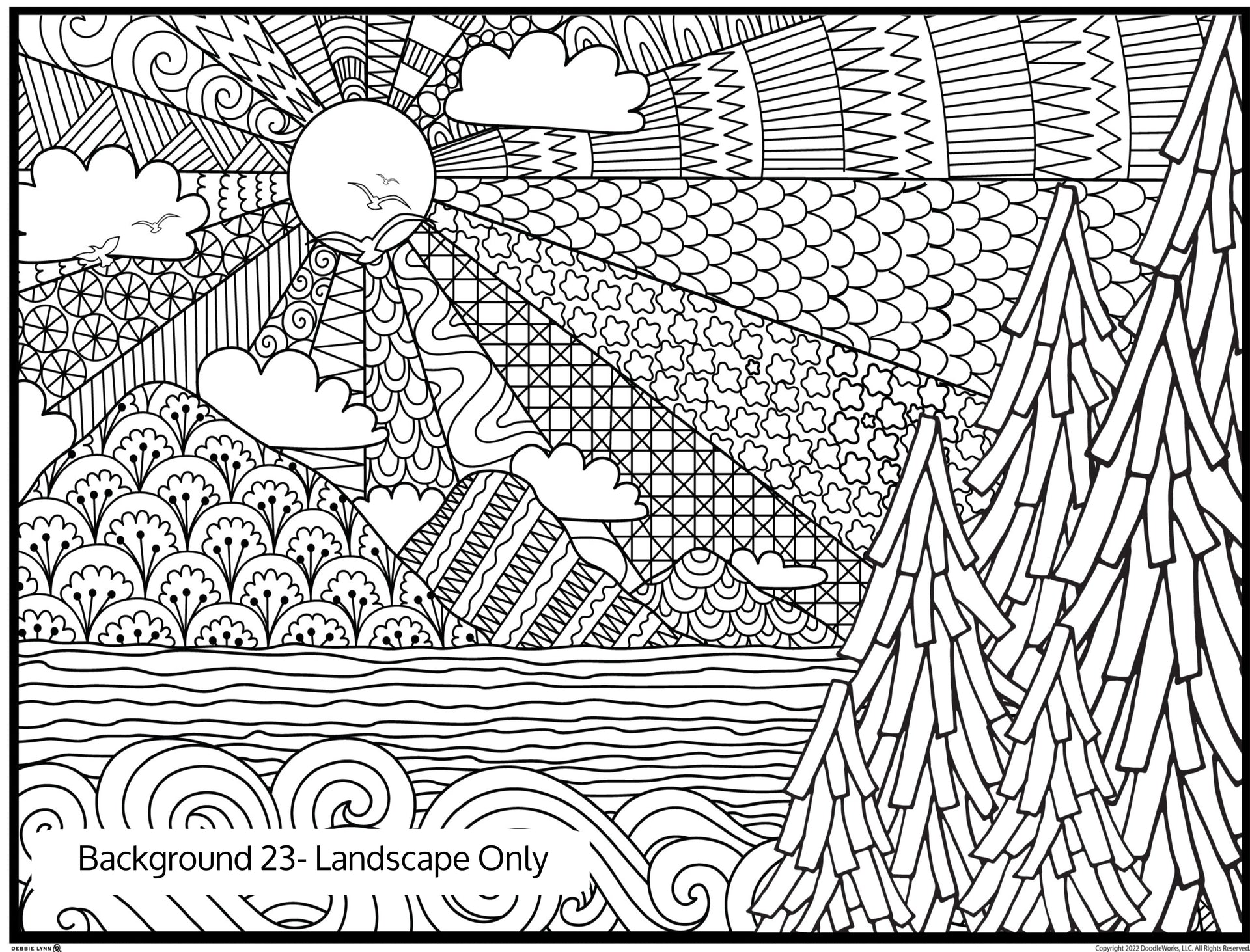 Background custom personalized giant coloring poster x â debbie lynn