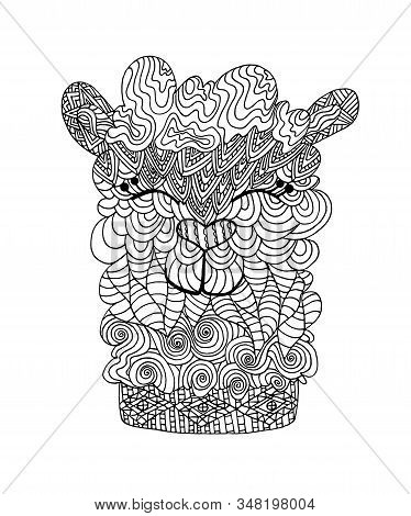 Zentangle coloring vector photo free trial bigstock