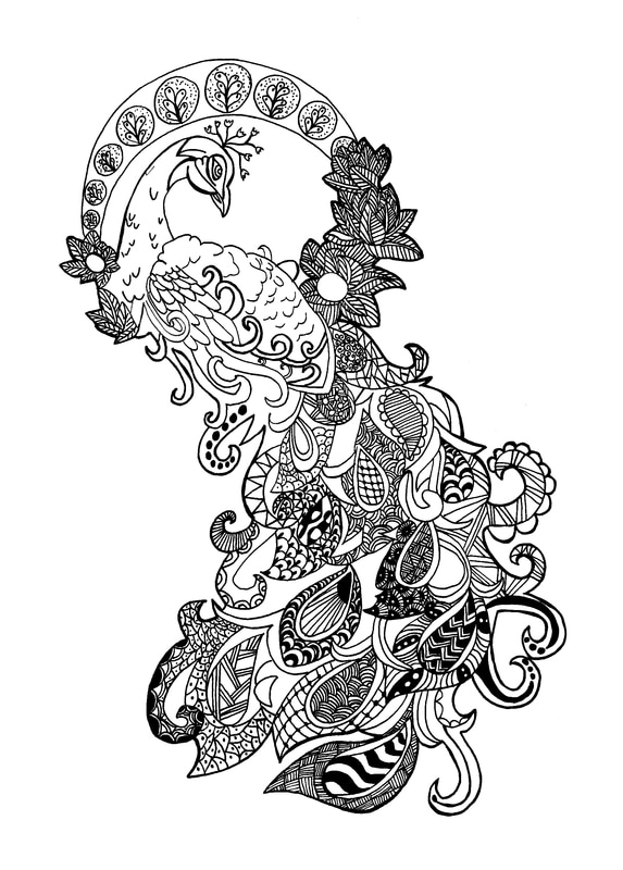 Project zentangle self portraits