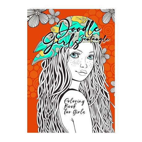 Doodle zentangle girls coloring book for girls zentangle coloring book for girls age up girls coloring book zentangle