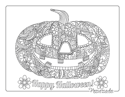 Free pumpkin coloring pages for kids adults