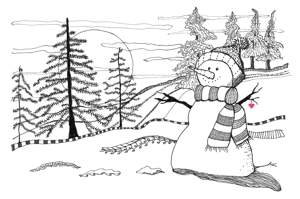 Snowman images snowman coloring pages zentangle