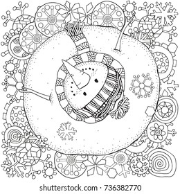 Winter zentangle coloring page images stock photos d objects vectors