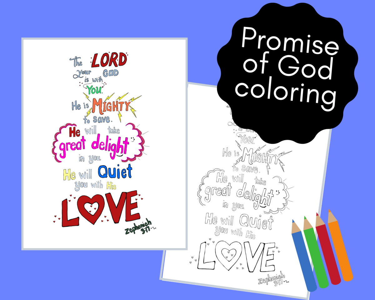 Promise of god coloring page