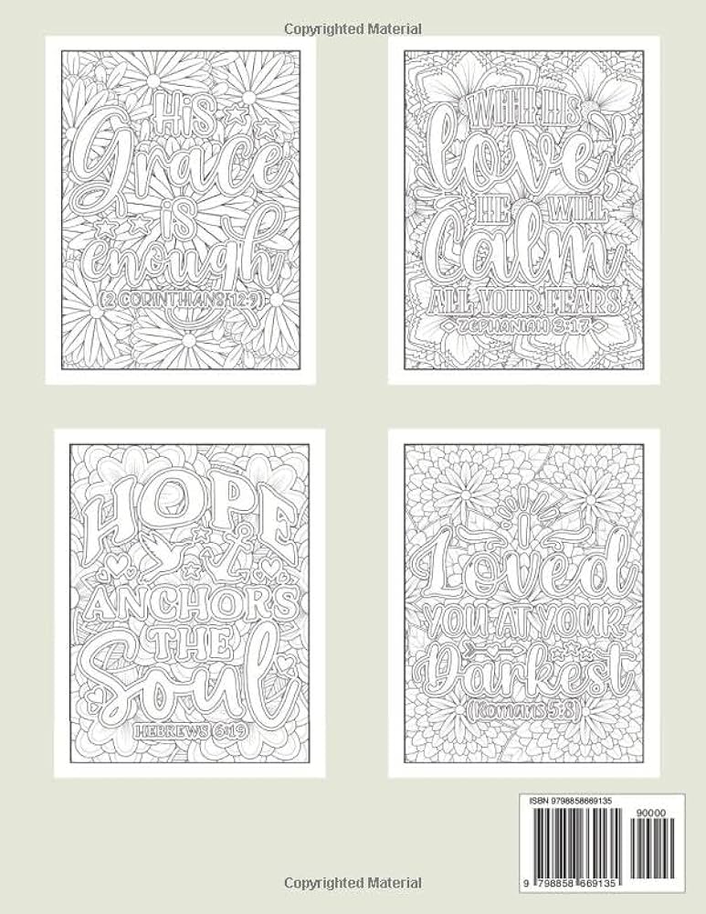 Bible verse coloring book inspirational christian colouring book pages for adults and teens relaxation stress relieving floral designs and scripture devotional quotes anson ann a books