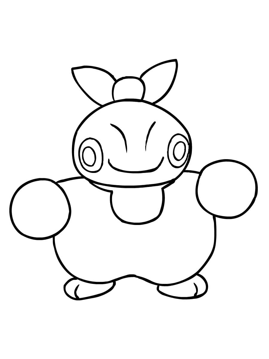 Makuhita pokemon coloring page