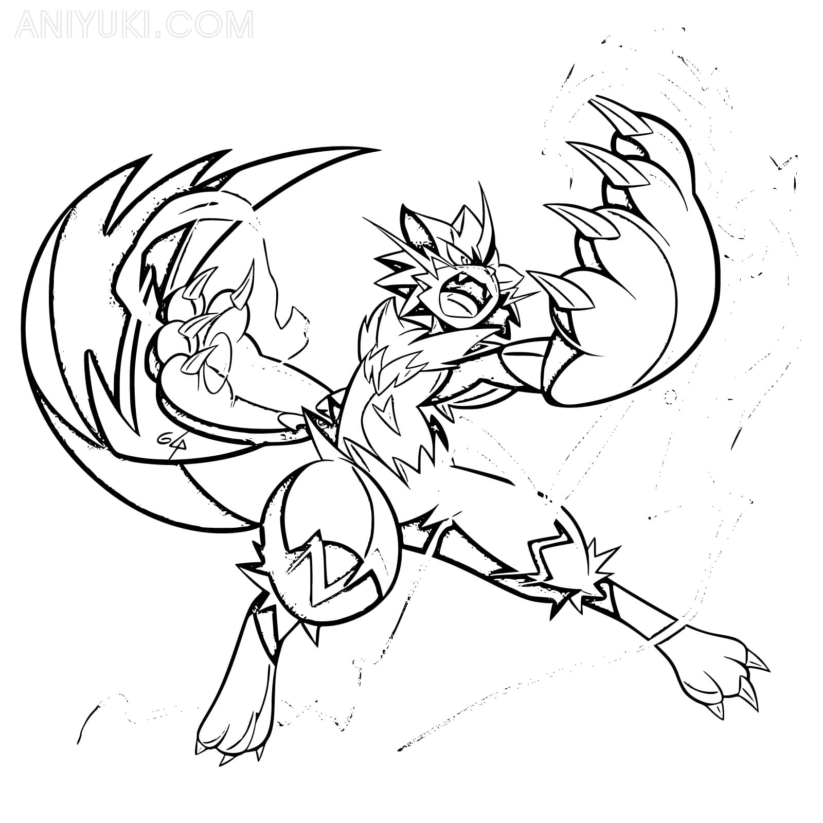 Zeraora coloring pages