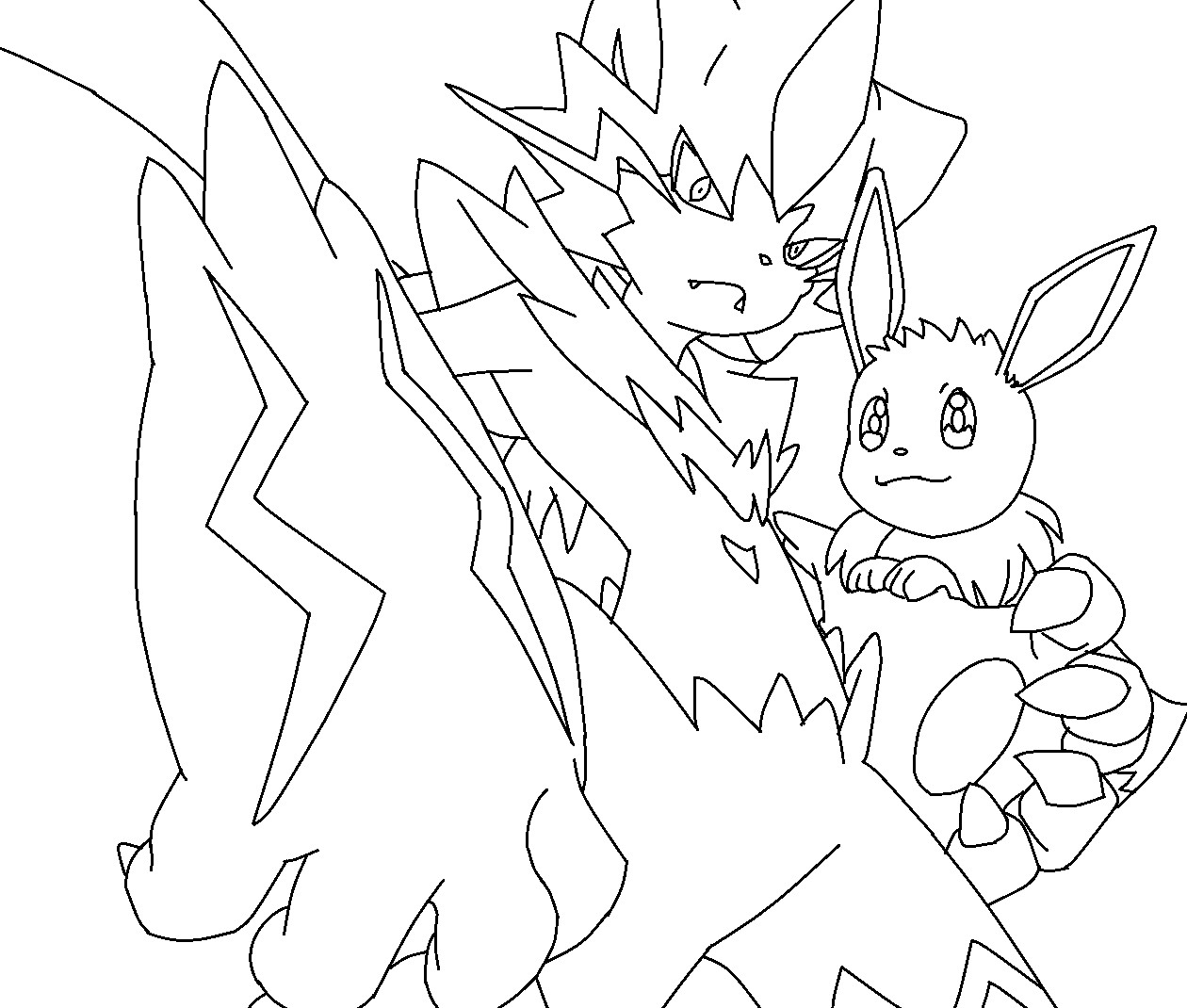 Zeraora and eevee