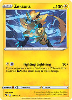 Zeraora v silver tempest trainer gallery tcg card database