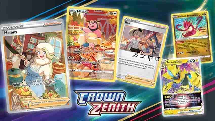 Crazybuy pokemon sword shield crown zenith vstar vmax v and basic card with small album