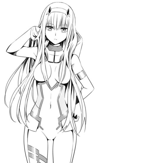 Darling in the franxx manga caps coloring pages darling in the franxx mangã zero two