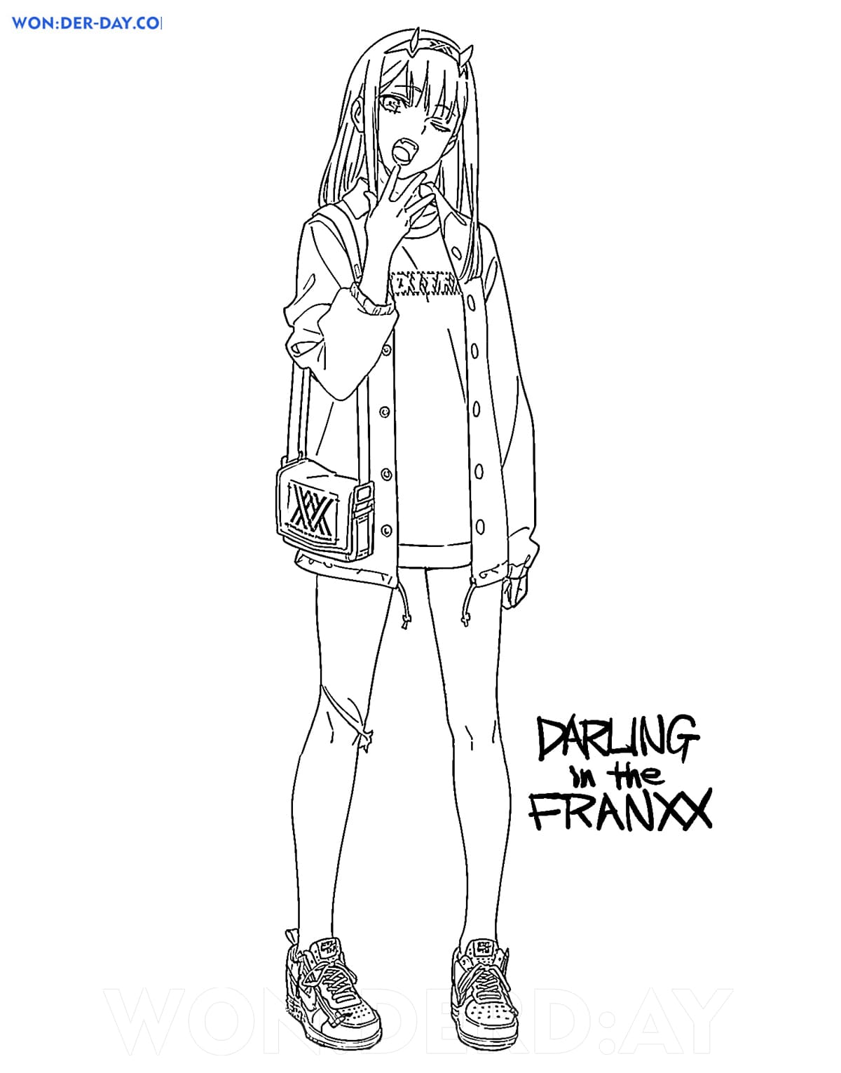 Darling in the franxx coloring pages