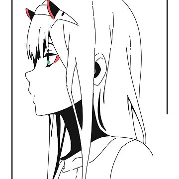 Zero two aesthetic hoodie art board print by pinkamer
