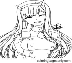 Anime coloring pages