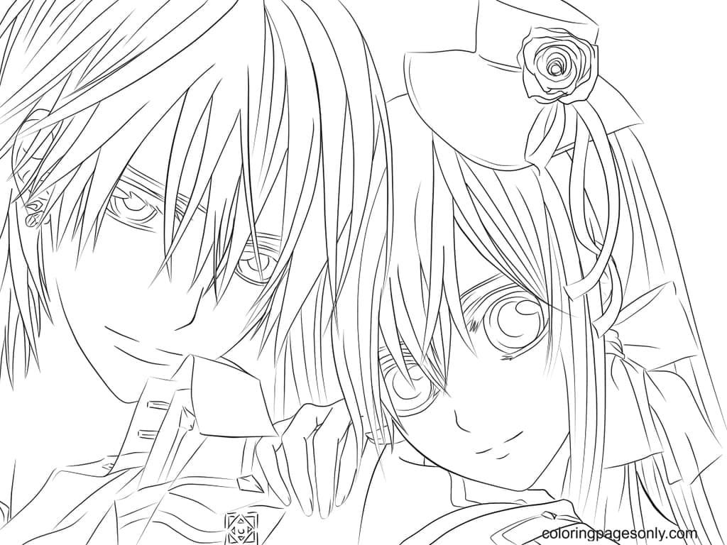 Zero two coloring pages printable for free download