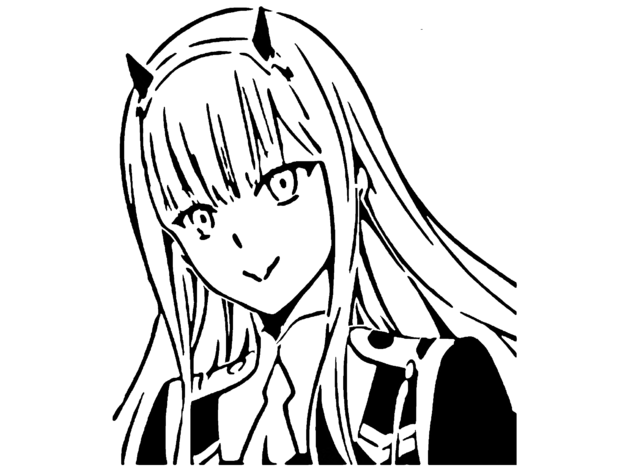 Zero two stencil by longquang