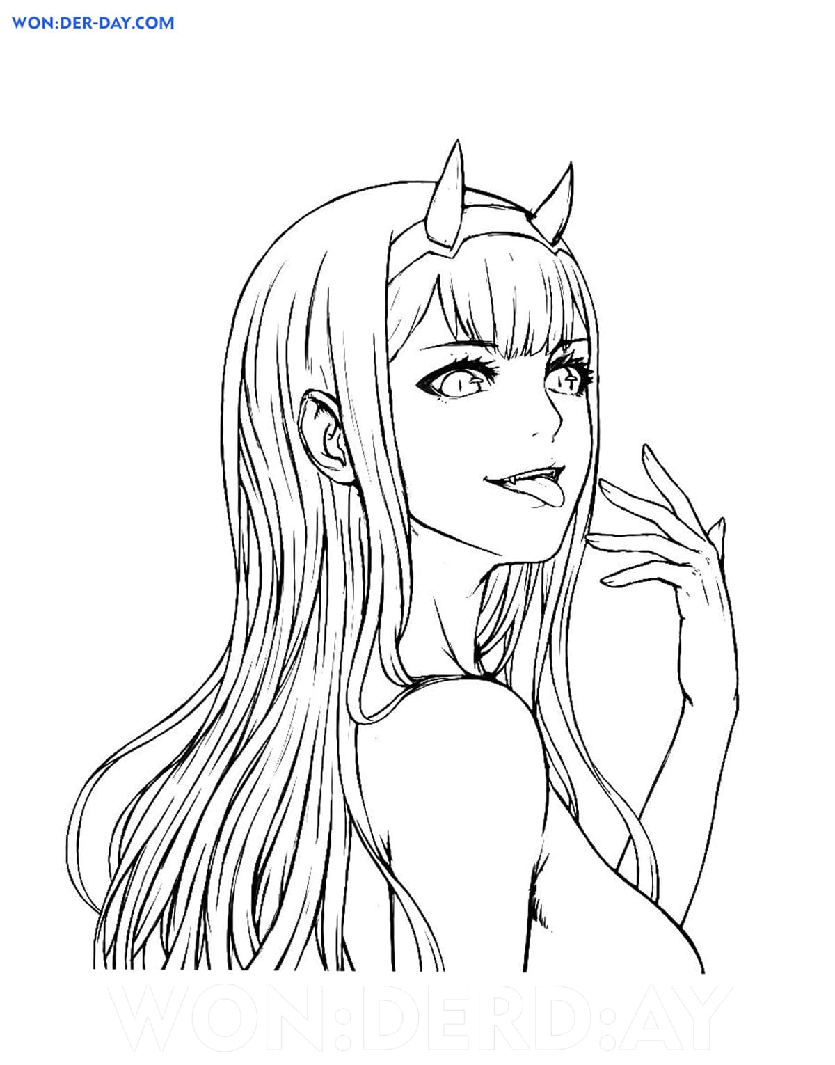 Darling in the franxx coloring pages