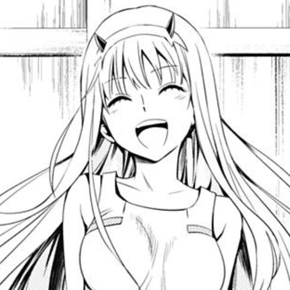 Darling in the franxx zero two pages to color download and print