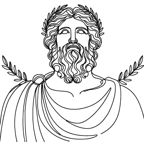 Zeus coloring printouts â greek gods goddesses