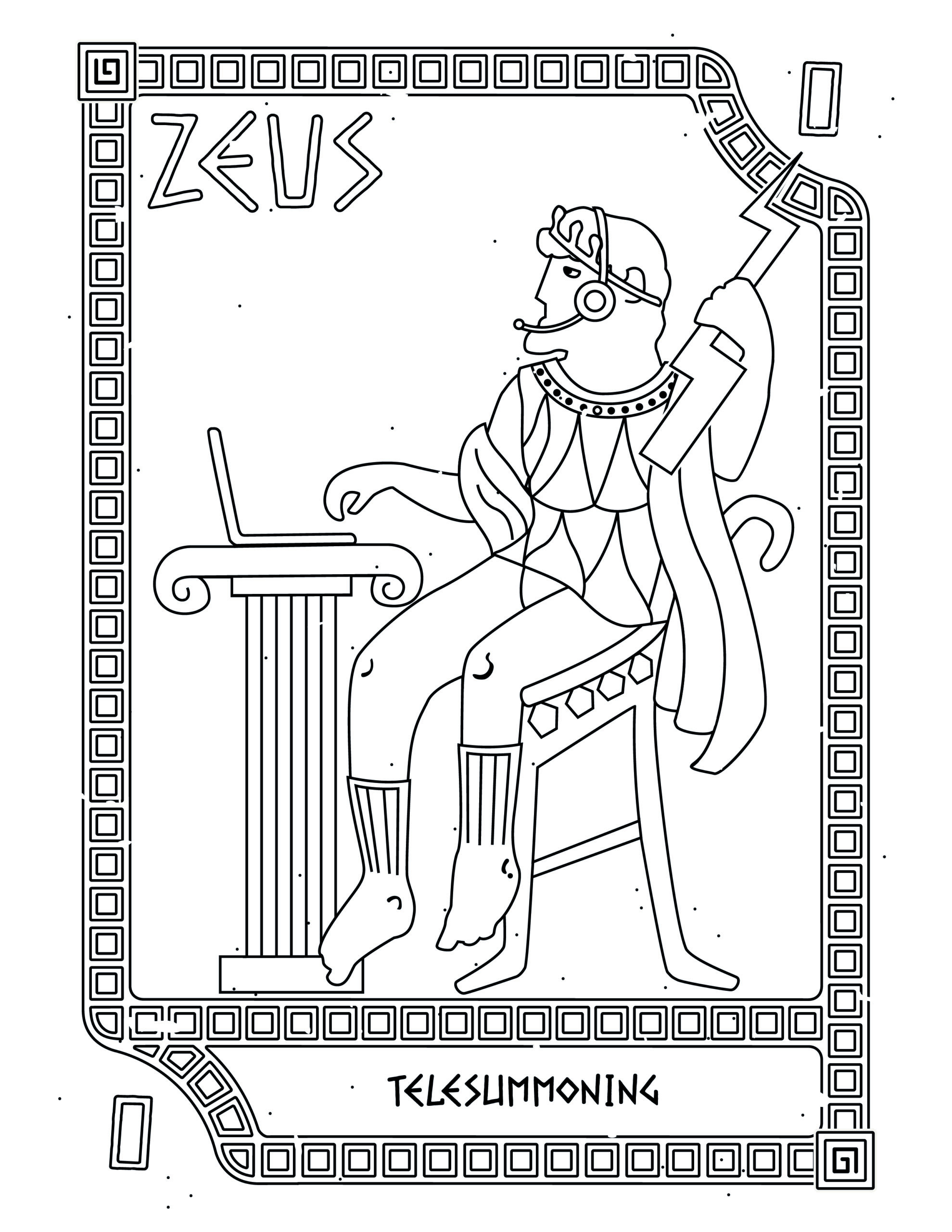 Coloring pages pandoras box card game