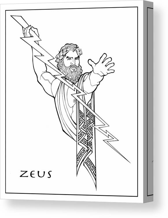 Zeus canvas print canvas art by steven stines