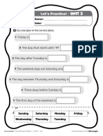 Zilele saptamanii in engleza pdf