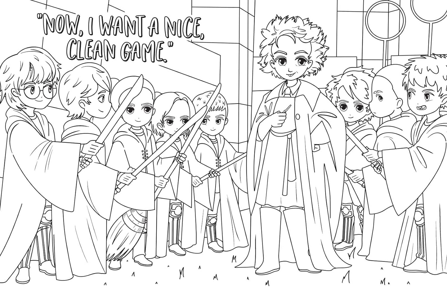 Magical games coloring book