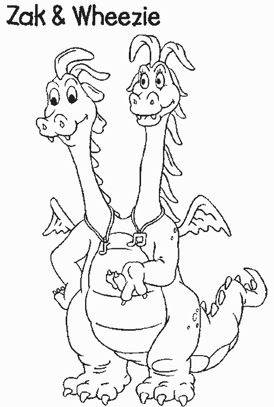 Best dragon tales coloring pages for kids