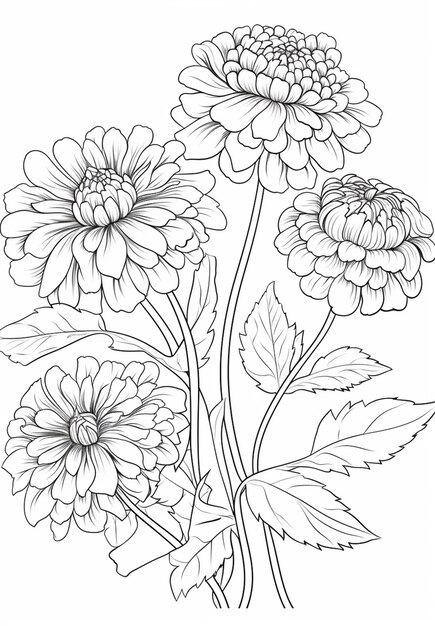Page zinnia coloring download images