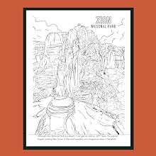 National parks coloring book detailed coloring pages of all national parks in the united states averett jessica books