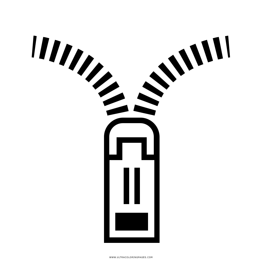 Zipper coloring page