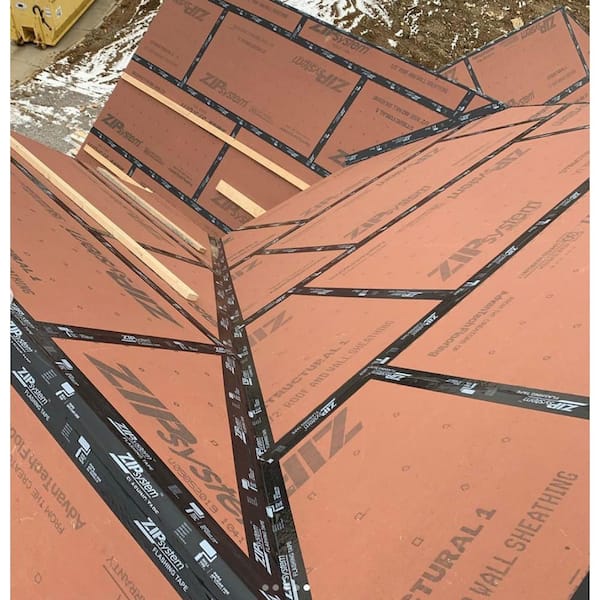 In x ft x ft zip system oriented strand board roof sheathing