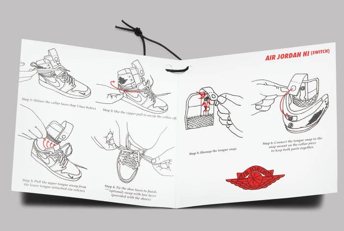 The air jordan switch converts into a low