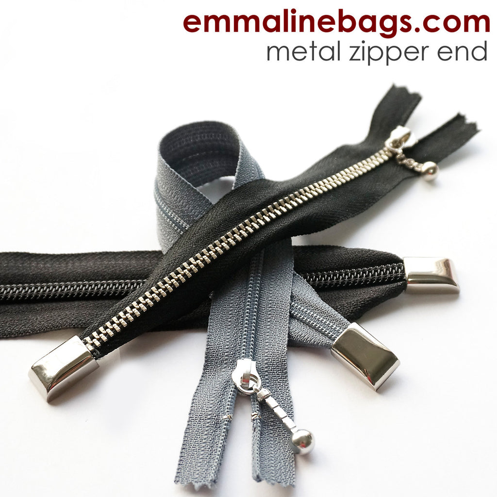Nickel zipper ends pack