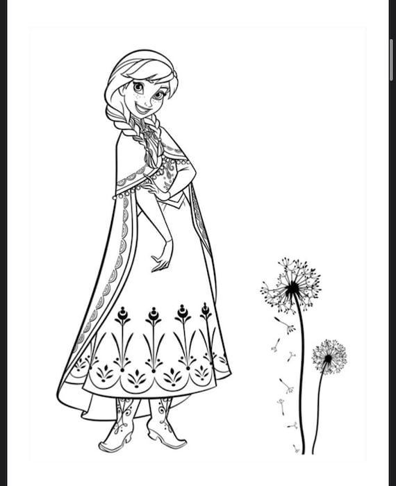 Frozen coloring pages