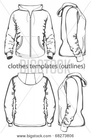 Mens hooded vector photo free trial bigstock