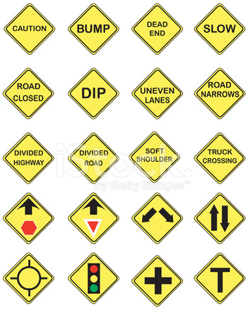 Us road signs stock photo royalty