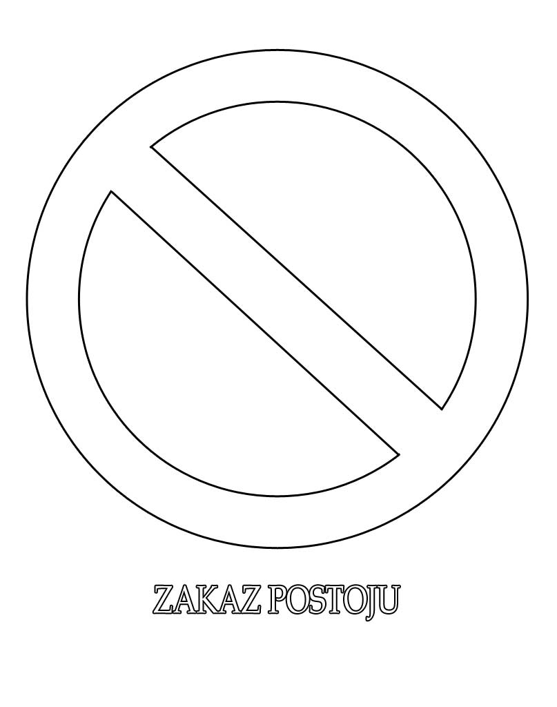 Znaki drogowe do druku