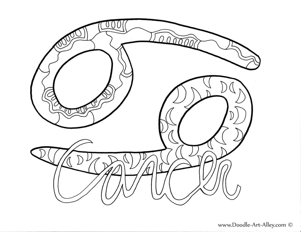 Zodiac coloring pages
