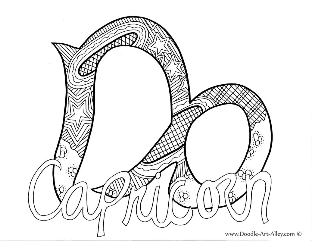 Zodiac coloring pages