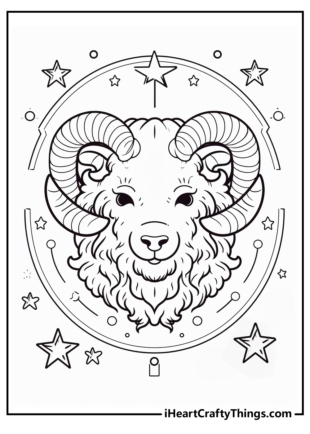 Zodiac sign coloring pages free printables