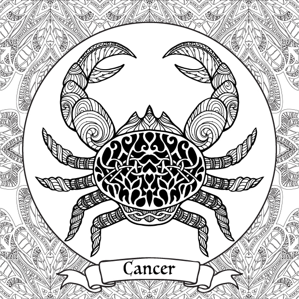 Zodiac signs coloring pages
