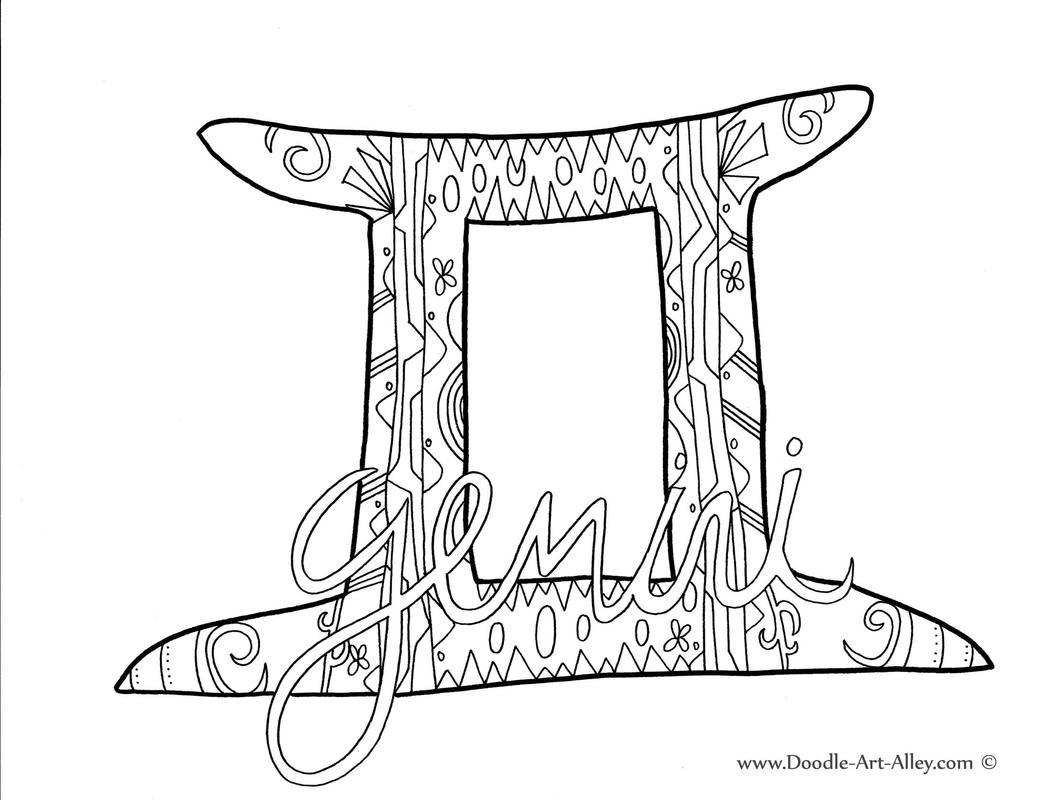 Zodiac coloring pages
